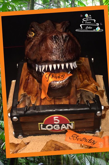 T-Rex Cake by Sweet Details Cakes