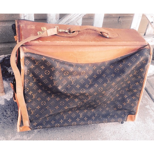 Vintage Louis Vuitton French Monogram Large Garment Bag with Saks Fifth Avenue Tag $995.00. # ...