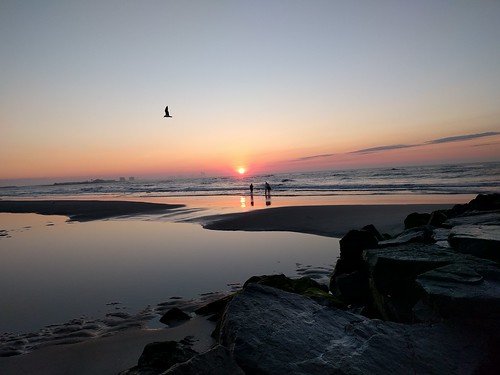 beach sunrise nj oceancity morningsky