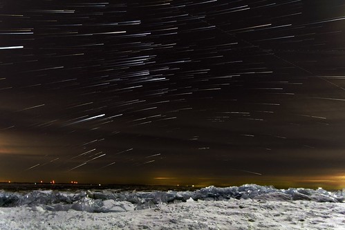 ontario canada ice night stars island timelapse stacked wolfe stax startrail