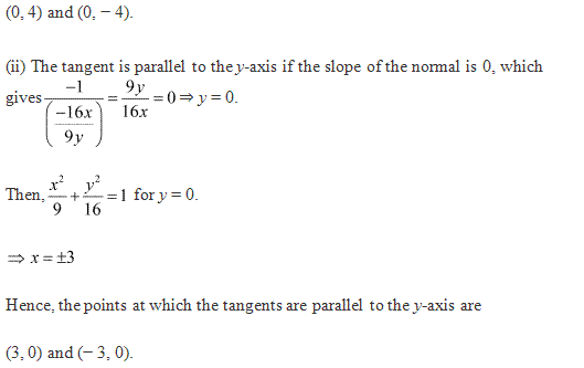 RD Sharma Class 12 Solutions Chapter 16 Tangents and Normals Ex 16.1 Q19-i