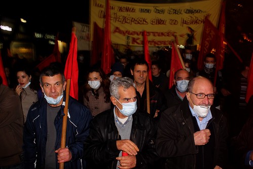Marches to mark 17th November in Thessaloniki, Greece