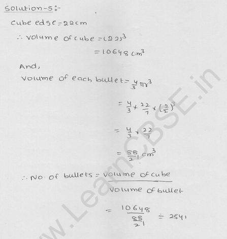 RD Sharma Class 9 solutions Chapter 21 Surface Area and volume of A Sphere Ex 21.1 12
