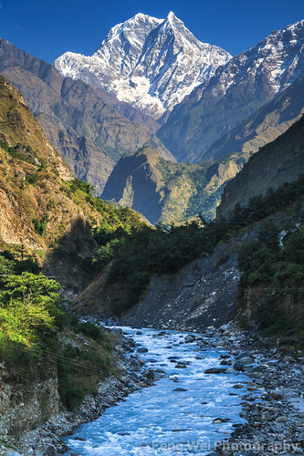 travel nepal mountain color vertical forest river landscape dawn asia scenic valley remote annapurnacircuit annapurna himalayas nilgiri tatopani kaligandaki bagmati annapurnaconservationarea nilgirihimal nilgirisouth