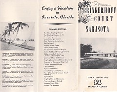 Sarasota, Florida, Brinkerhoff Court, Motel, Brochure