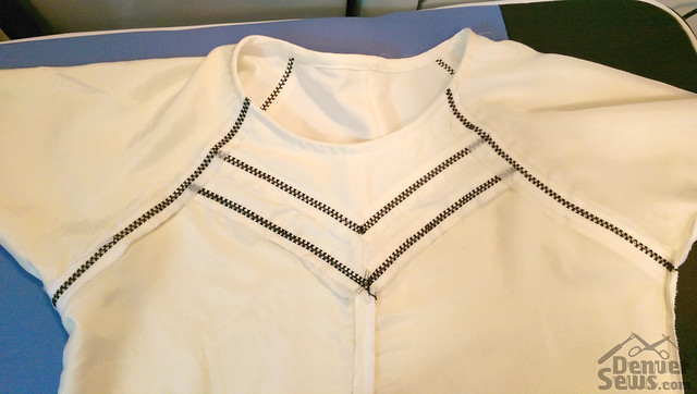 Papercut Clover Dress - Inside before washing
