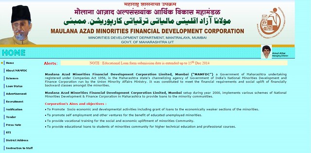 Maulana Azad Minorities Financial Development Corporation Limited, Mumbai (“MAMFDC”)