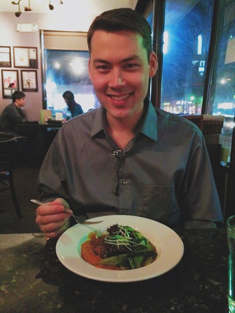 Hubby at our Valentines dinner date