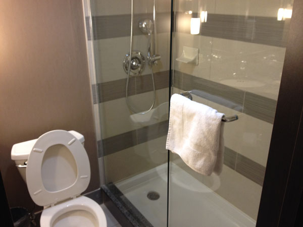 hotel room shower