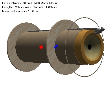 Motor Mount 24mm To BT-55 