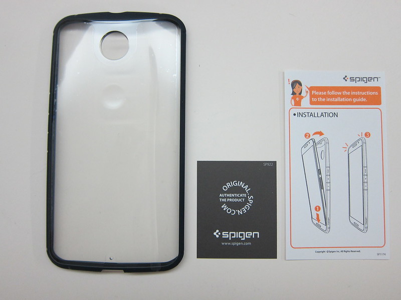 Spigen Nexus 6 Case Ultra Hybrid - Packaging Contents