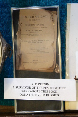 peshtigo wisconsin fire museum book artifact