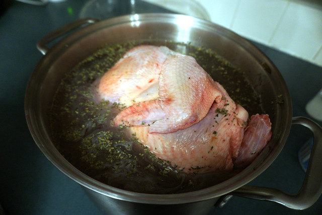 chicken in a pot