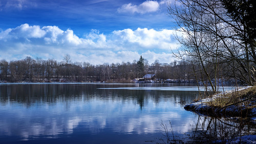 schnee winter sea sky lake snow water see bavarian allgäu badesee iller illertal unterallgäu kellmünz