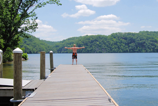 Virginia State Parks is a great bucket list destination. The dock near the lodges and cabin 13 at Claytor Lake State Park