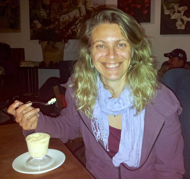 white chocolate and hazelnut ice cream - sobremesa restaurant in antigua guatemala