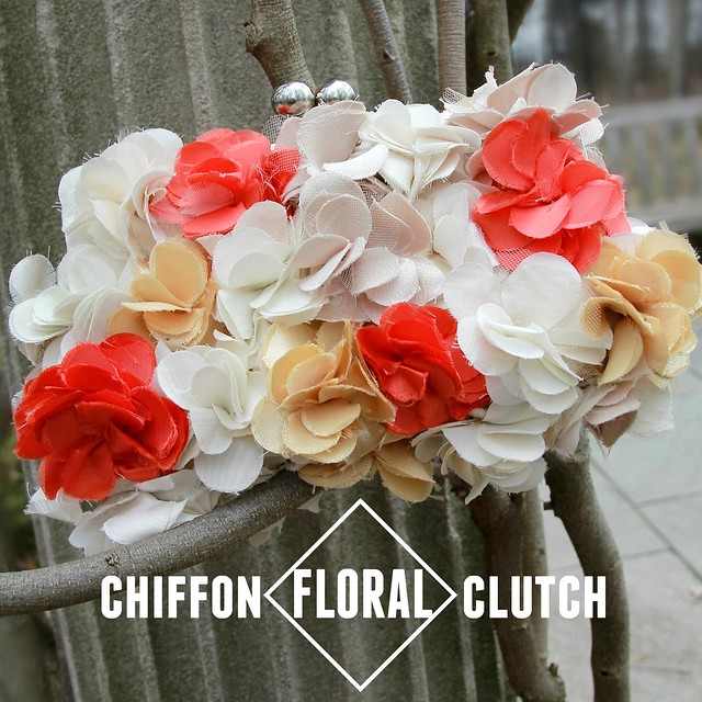 chiffon floral clutch tutorial