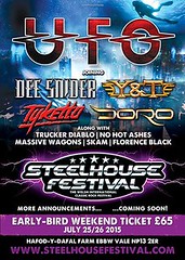 Steelhouse Festival UFO announcement poster