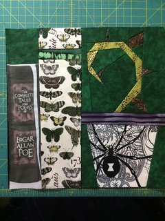 Block 7, dark arts variation, for my personal quilt
