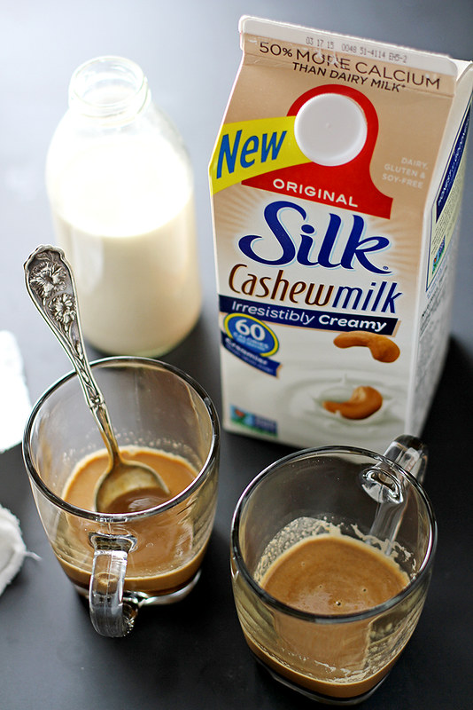 Salted Caramel Cashew Latte | www.girlversusdough.com @stephmwise
