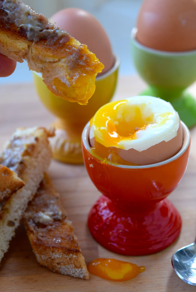 Dippy Eggs & Anchovy Soldiers