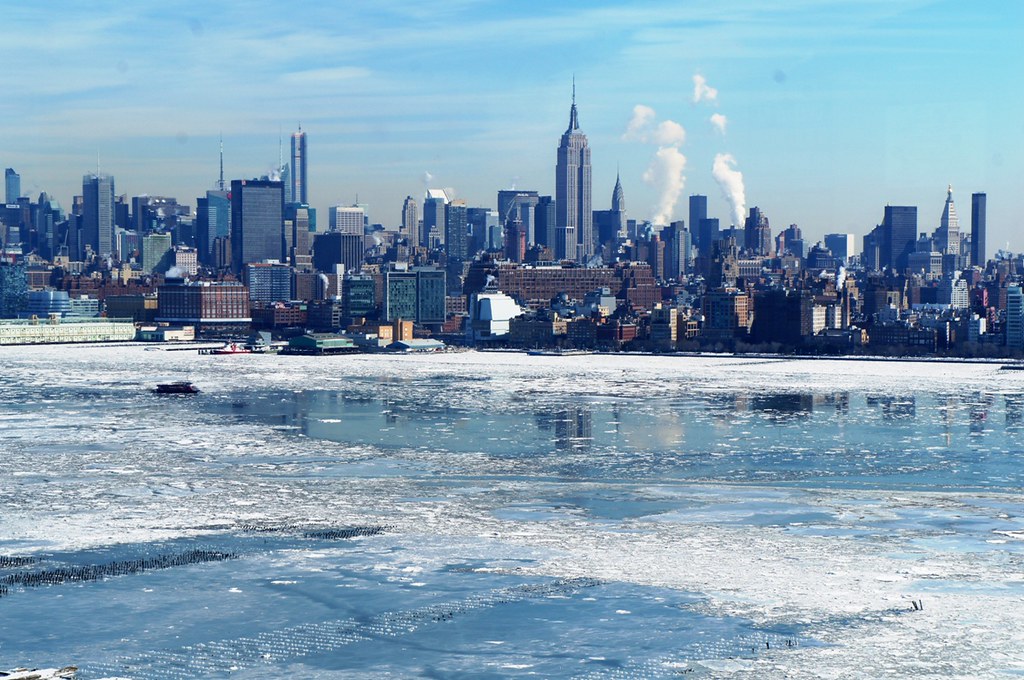 Ice floes on Hudson