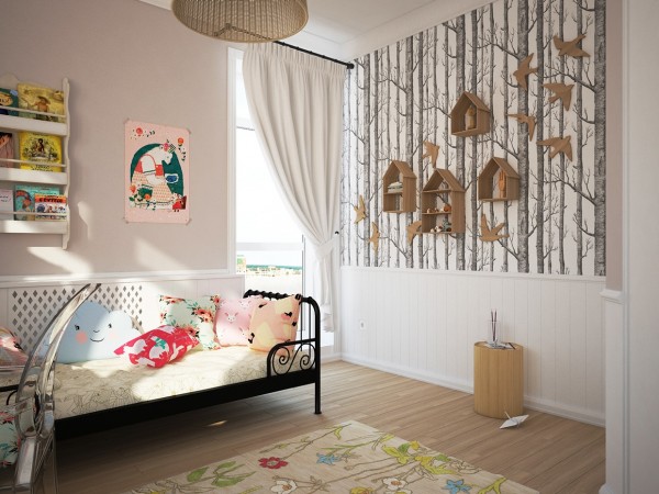 Nhà thiết kế Fajno với thiết kế nội thất phòng ngủ trẻ em dễ thương