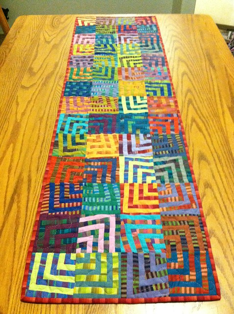 Crazy Squares Table Runner