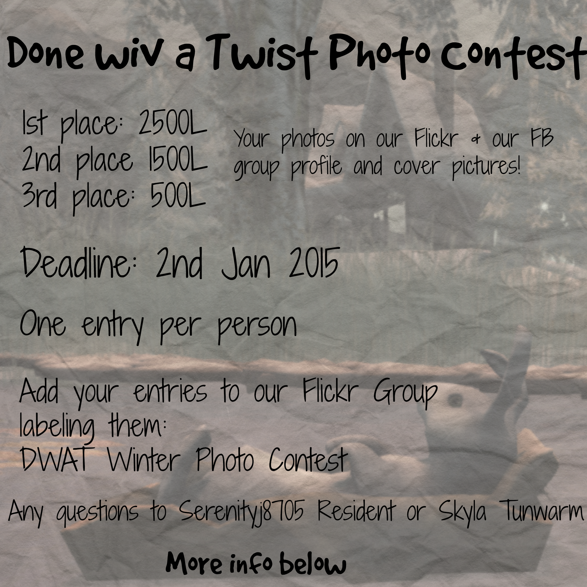 Done wiv a Twist Winter Photo Contest!!