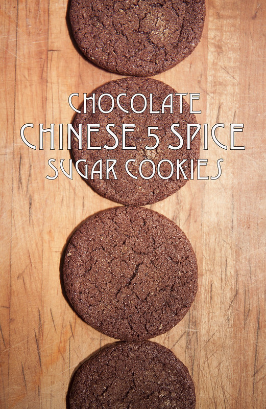 Chocolate Chinese 5 Spice Sugar Cookies