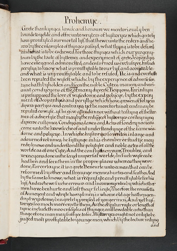 Manuscript proheme in Higden, Ranulphus: Polycronicon