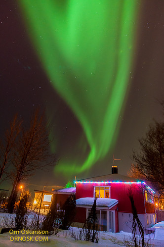 Norðurljós / Aurora borealis 24.12. 2014