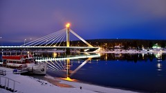 Lumberjacks Candle Bridge, Rovaniemi. Finland
