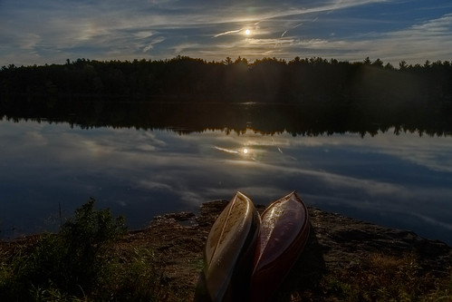 hartlake ontario canoes moonrise