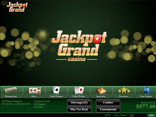JackpotGrand Casino Lobby