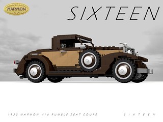 Marmon S I X T E E N - Rumble-Seat Coupe - 1933 + 491 CID V16