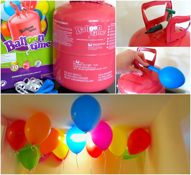 Balloon Time Collage, planning a child's birthday party