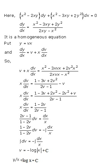 RD Sharma Class 12 Solutions Chapter 22 Differential Equations Ex 22.9 Q27