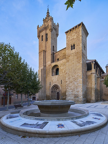 building tower heritage stone architecture facade spain construction ancient catholic outdoor gothic medieval holy aragon wife historical portal romanesque watchtower reliefs ornamentation apse tympanum bulwark ejeadeloscaballeros
