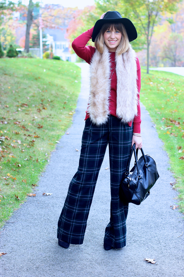 how to wear plaid pants