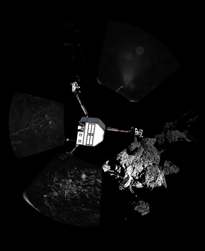 Comet panoramic – lander orientation