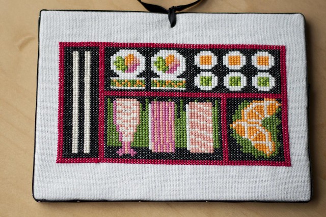 sushi cross stitch!
