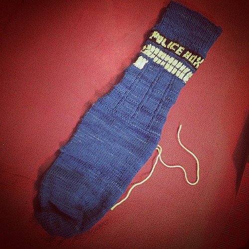 The first TARDIS Sock Tribute is done at last! Of course, I did have a few other things to keep me busy this week...:-)