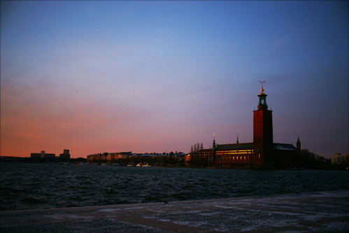 sunset sweden stockholm