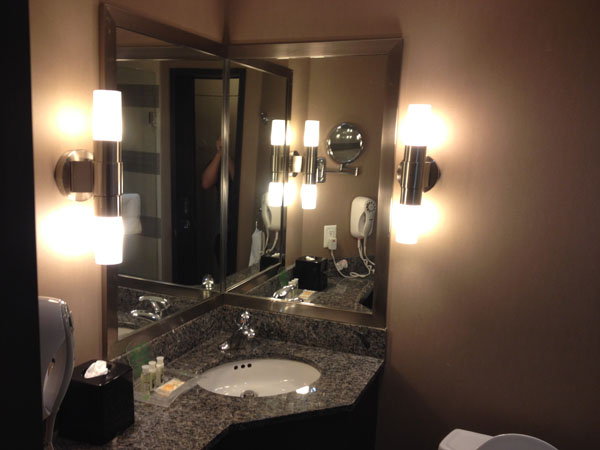 hotel room bathroom