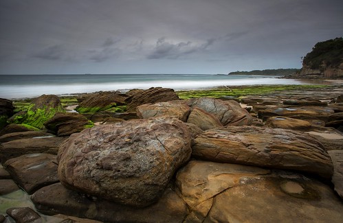 seascape sunrise rocks australia