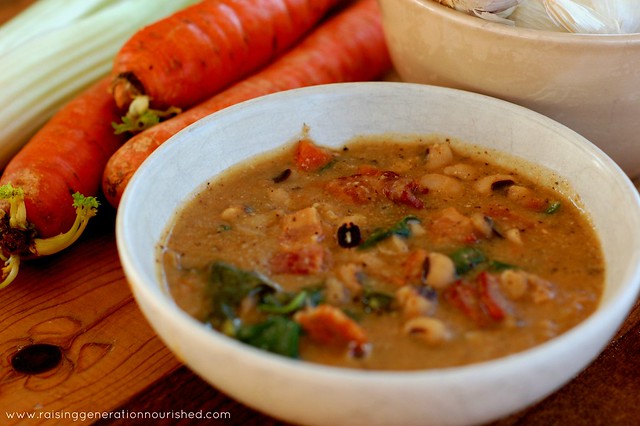 Sprouted Black Eyed Pea Soup