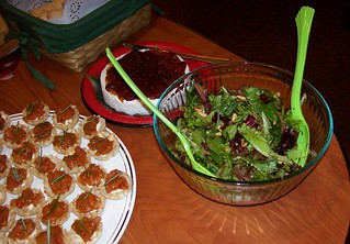 salad and brie