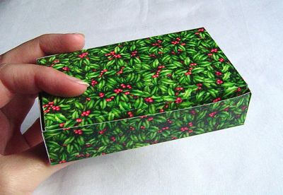 Upcycled Christmas Card Gift Box