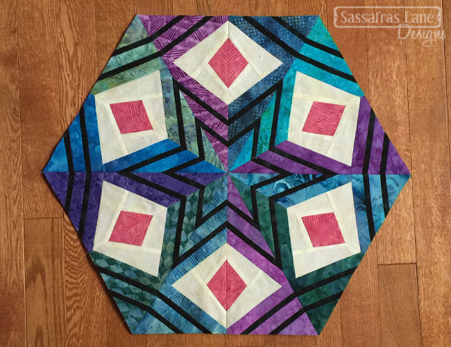 Kristy's Peacock Feathers Block